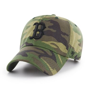 Бейсболки `47 Brand CLEAN UP CAMO UNWASHED MLB Boston Red Sox